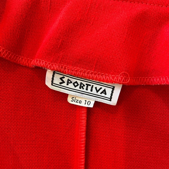 Red Vintage Open Blazer Jacket - Picture 5 of 5